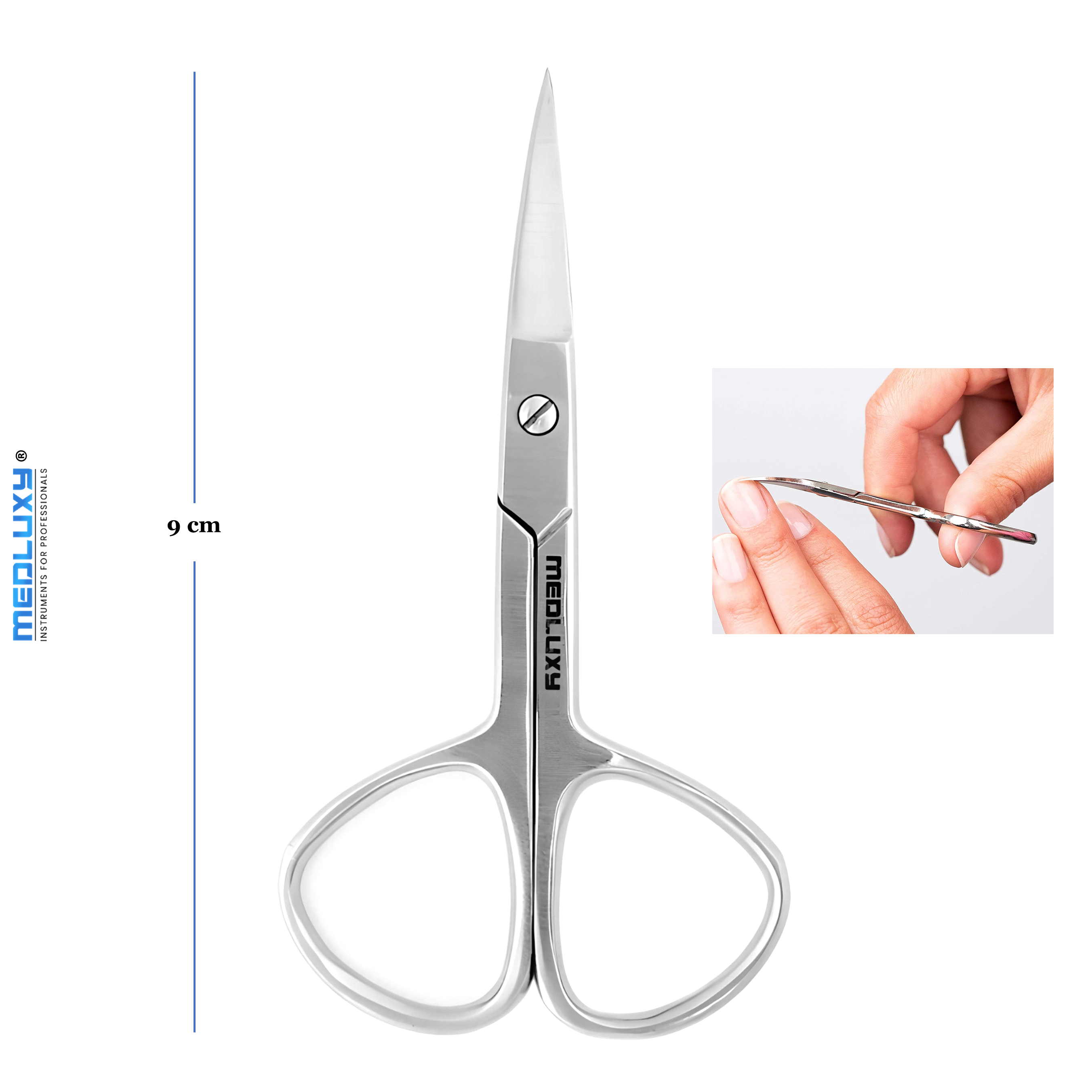 Medluxy - Nagelschaar - Gebogen snijvlak - 9 cm - MP0613